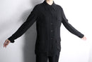 minimal four pocket rayon blend shirt jacket