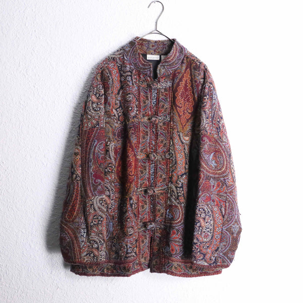 "WHITE STAG" big paisley gobelin china jacket