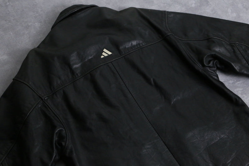 1990s adidas cowhide leather jacket