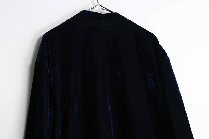 sequins design dark color blouson jacket