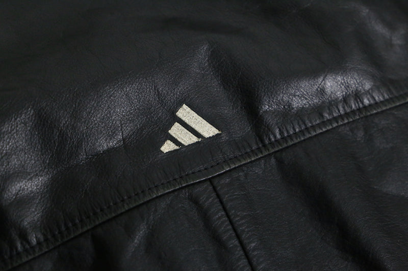 1990s adidas cowhide leather jacket