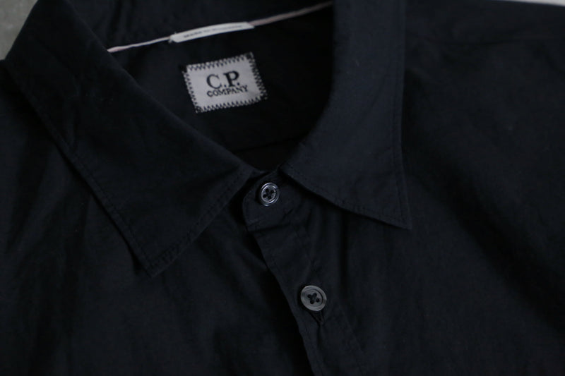 C.P.company garment dye black cotton shirt "NOS"