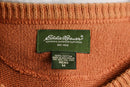 "Eddie Bauer" light orange cotton knit