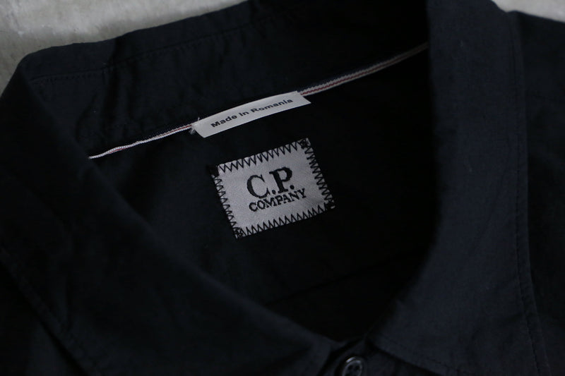 C.P.company garment dye black cotton shirt "NOS"