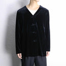 black velours china cardigan