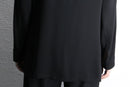 minimal four pocket rayon blend shirt jacket