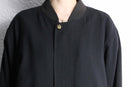 black bomber silk blouson