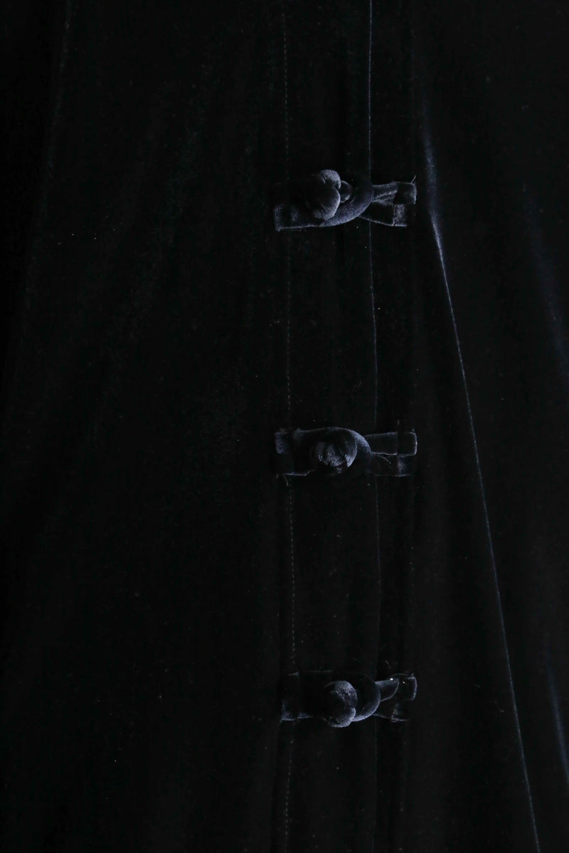 black velours china cardigan