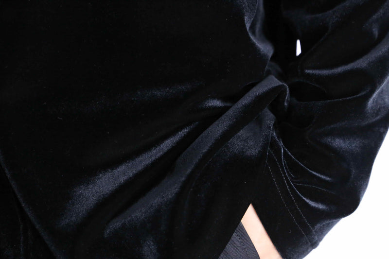 black velours china cardigan