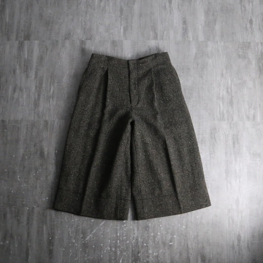 2021AW Omar Afridi dobby tweed pressed shorts