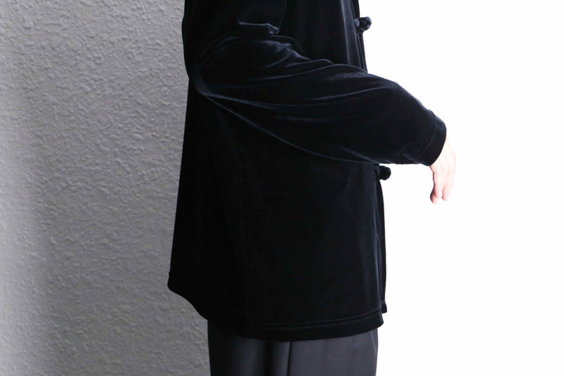 black velours china cardigan