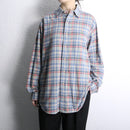 90-00's "Ralph Lauren" classic fit plaid BD shirt