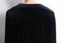 black velours china cardigan