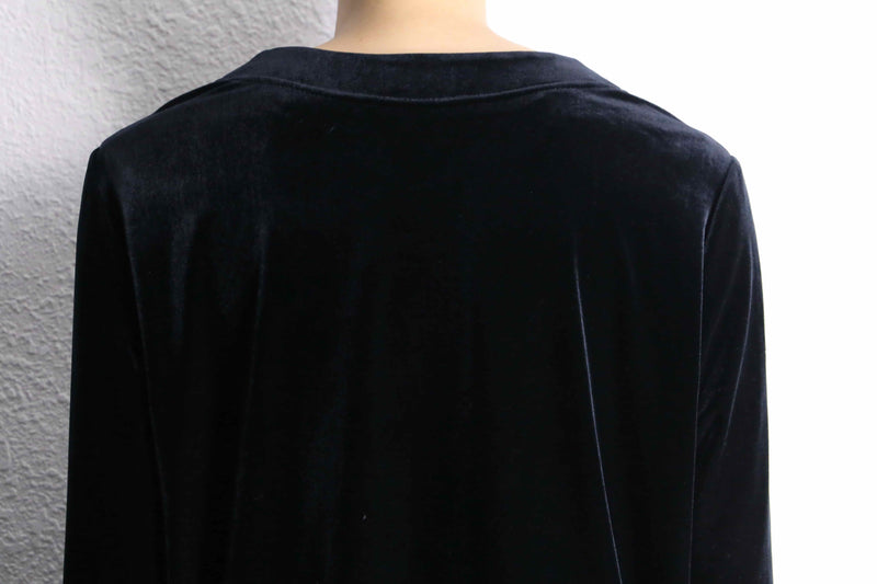 black velours china cardigan