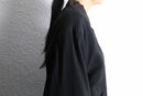 black bomber silk blouson