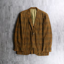 60’s mustard tartan check tailored jacket.