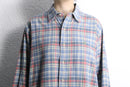 90-00's "Ralph Lauren" classic fit plaid BD shirt