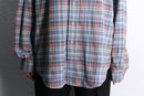 90-00's "Ralph Lauren" classic fit plaid BD shirt