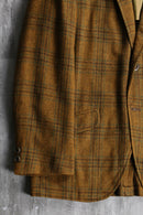 60’s mustard tartan check tailored jacket.