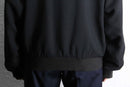 black bomber silk blouson