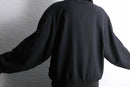 black bomber silk blouson