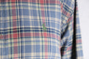90-00's "Ralph Lauren" classic fit plaid BD shirt
