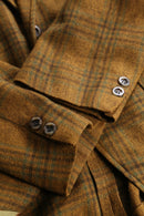 60’s mustard tartan check tailored jacket.