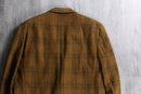 60’s mustard tartan check tailored jacket.