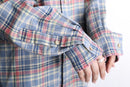 90-00's "Ralph Lauren" classic fit plaid BD shirt