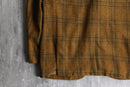 60’s mustard tartan check tailored jacket.