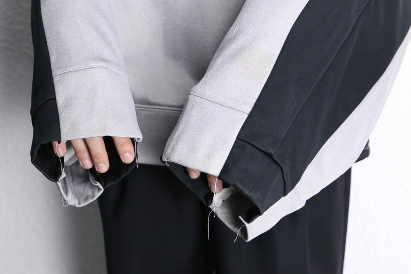 "Re:make" monotone dolman track hoodie