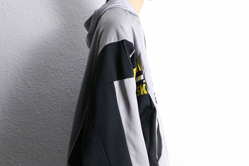 "Re:make" monotone dolman track hoodie