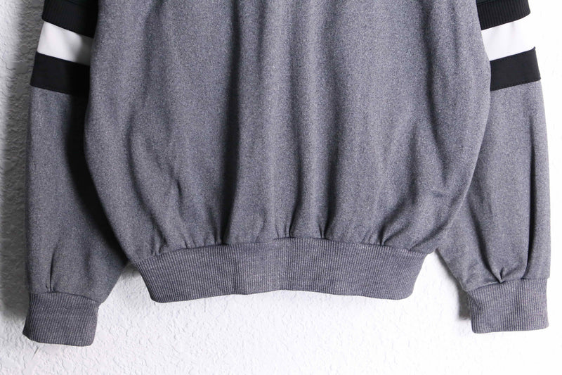 90’s “adidas” three stripe gray  base track jaket