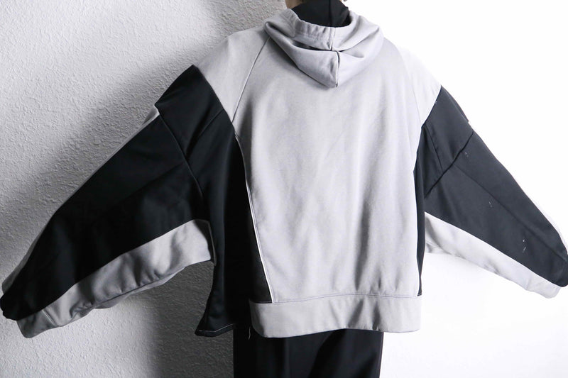 "Re:make" monotone dolman track hoodie