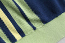 “Scotch & Soda” lime stripe knit polo shirt