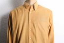 70’s light orange stripe poly cotton B.D shirt