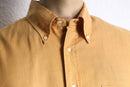 70’s light orange stripe poly cotton B.D shirt
