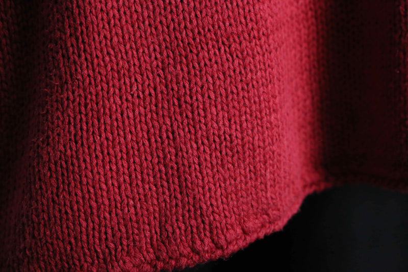 flower pattern embroidery hand knit