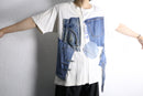 "Re:make" denim patchwork docking tee