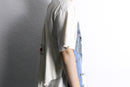 "Re:make" denim patchwork docking tee