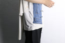 "Re:make" denim patchwork docking tee