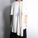 "Re:make" denim patchwork docking tee