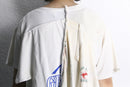 "Re:make" denim patchwork docking tee