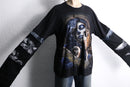 "Re:make" skull design layered long sleeve tee