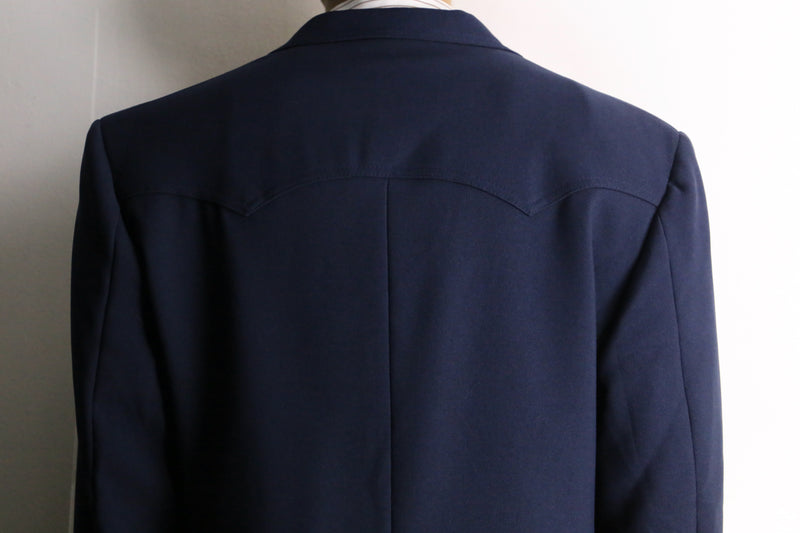 70's "LEVI’S" navy western tailored jacket