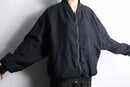 silk oversized zip-up blouson