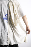 "Re:make" denim patchwork docking tee
