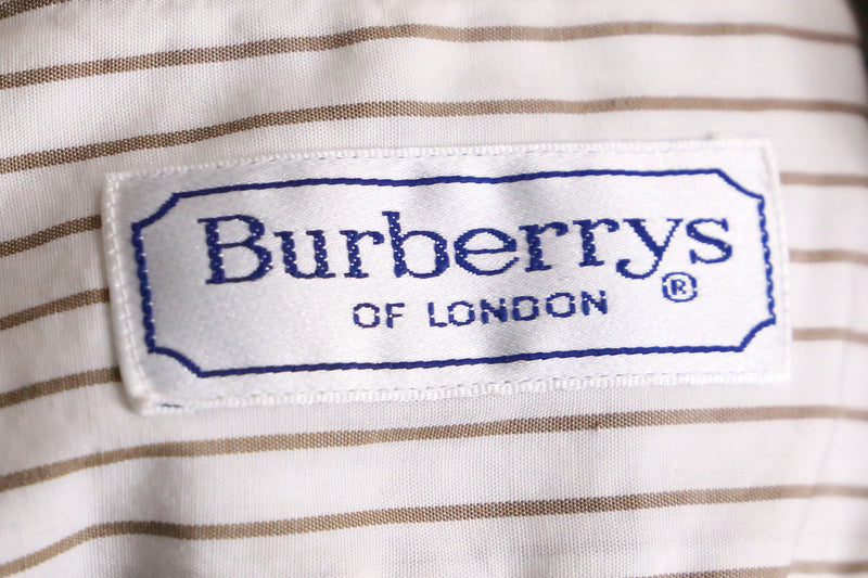 Burberry brown stripe shirt