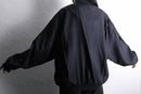 silk oversized zip-up blouson