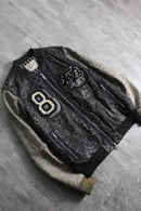 1980-90s CHEVIGNON memorial paint leather award jacket